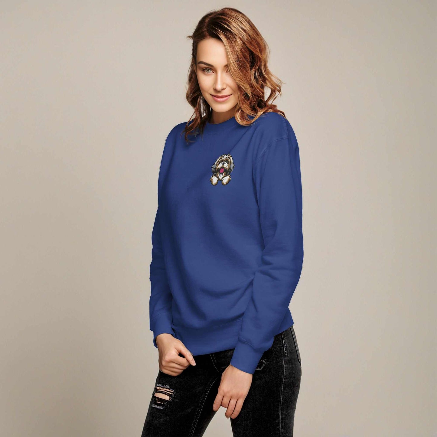 Shih Tzu Sweatshirt Blue
