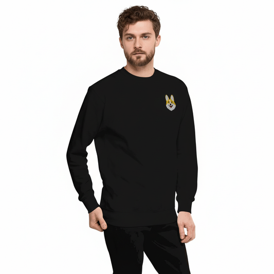 Japanese Chin Unisex Dog Embroidery Premium Sweatshirt