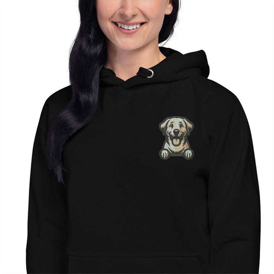 Labrador Dog Embroidery Premium Unisex Hoodie