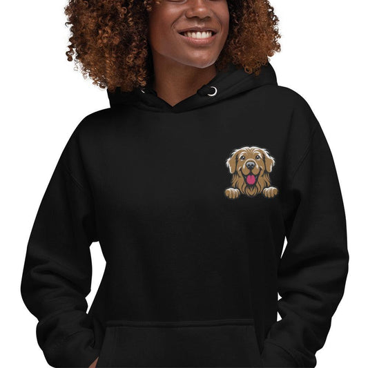 Golden Retriever Dog Embroidery Premium Unisex Hoodie