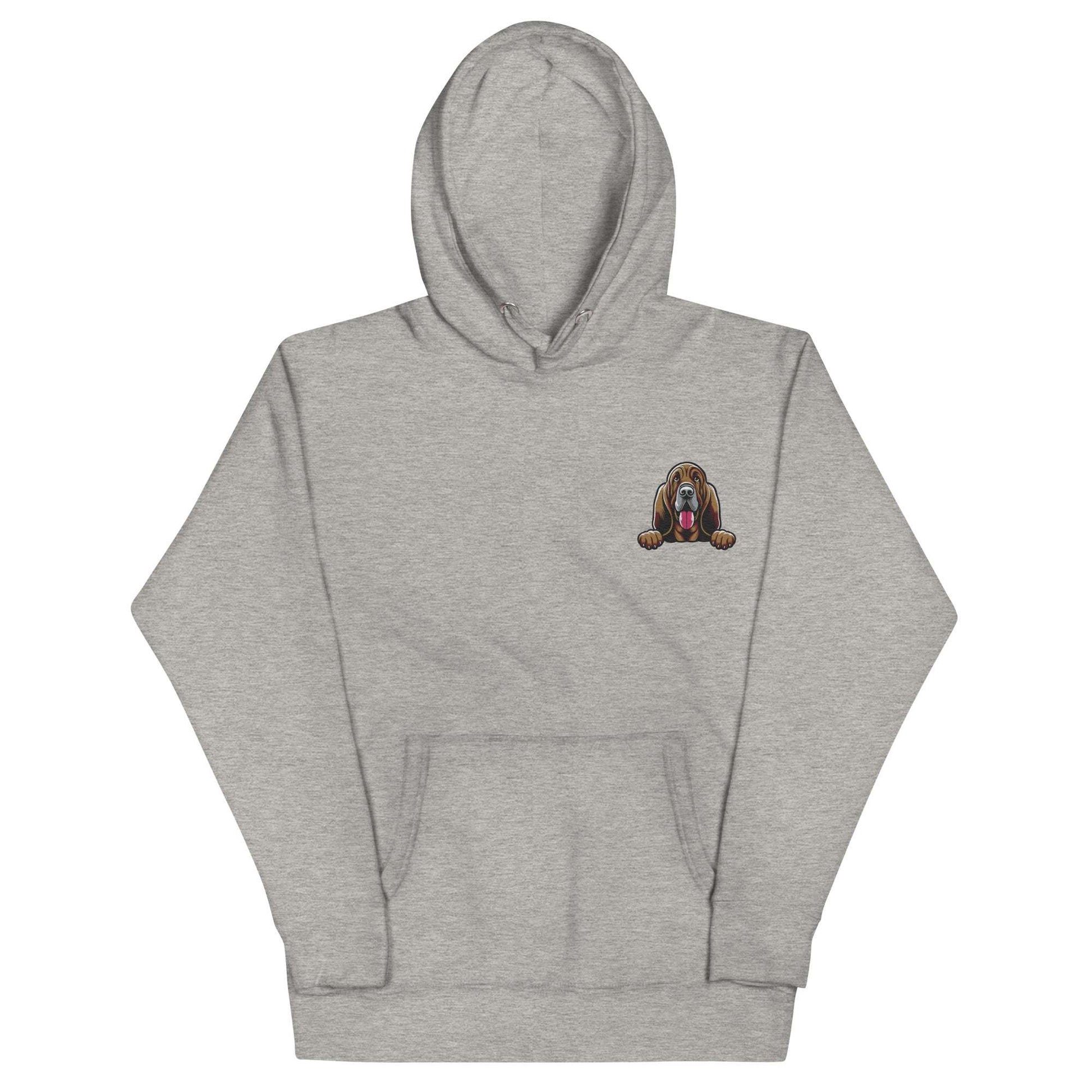 Bloodhound Hoodie - Premium Unisex Embroidery Streetwear - Grey