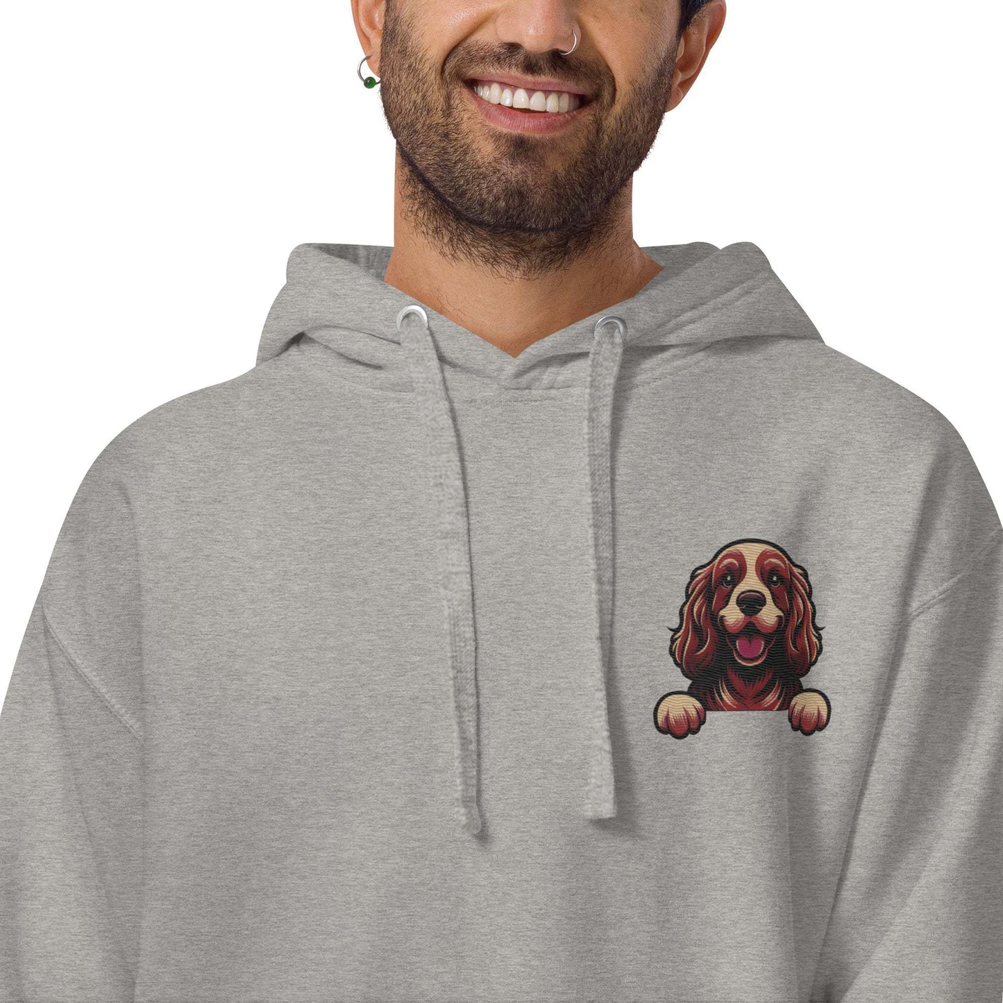 Cocker Spaniel Premium Blend Heavy Unisex Hoodie - Pawlogo