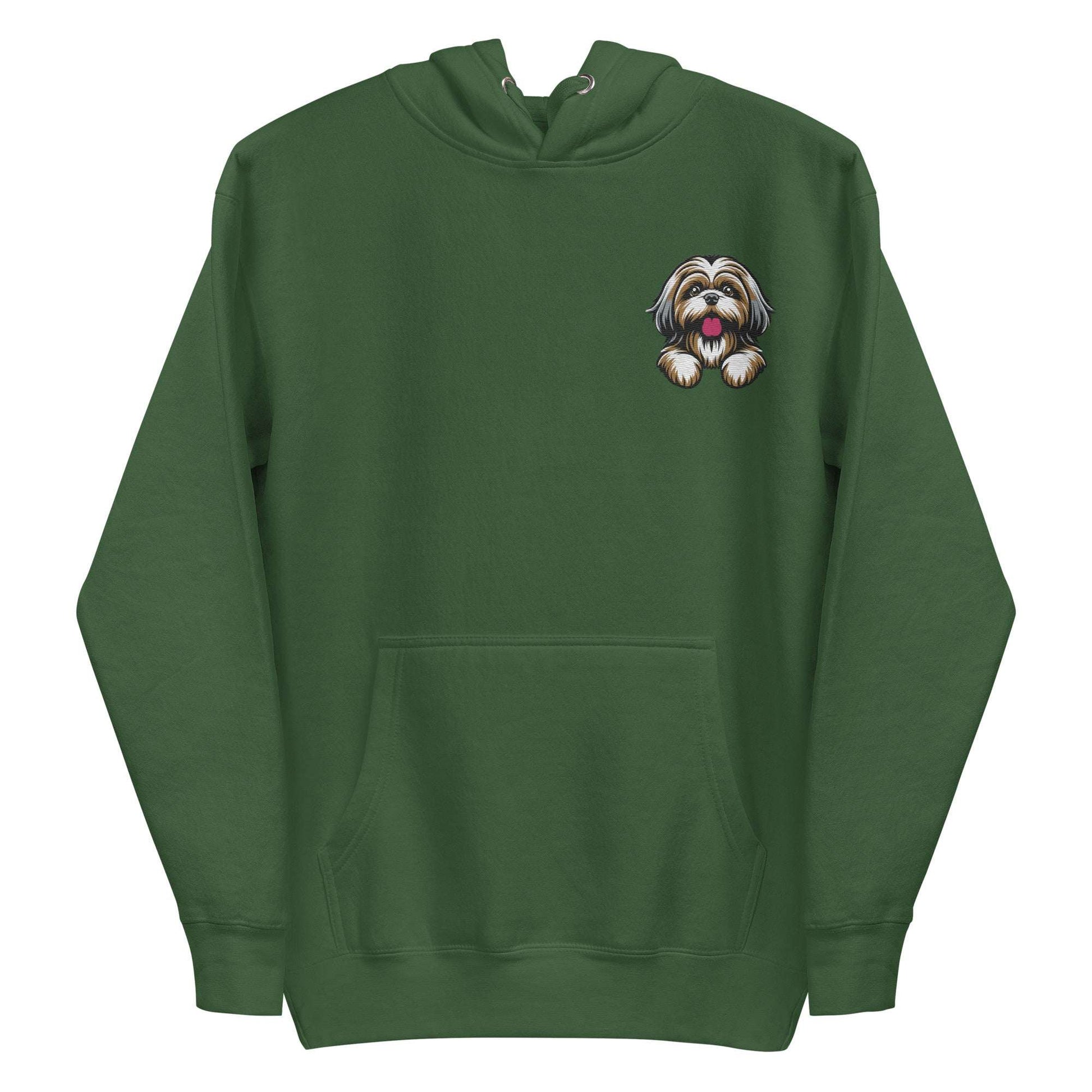 Shih Tzu Hoodie Green