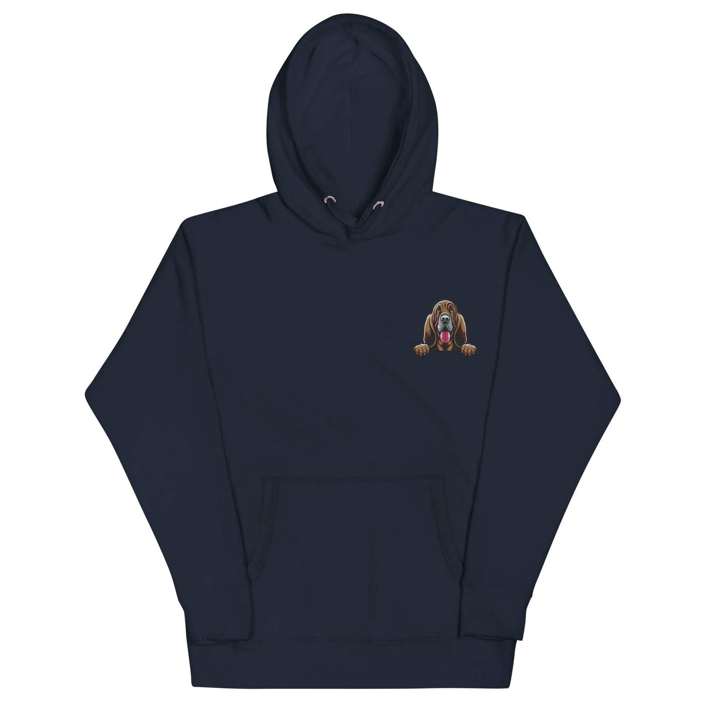 Bloodhound Hoodie - Premium Unisex Embroidery Streetwear - Navy