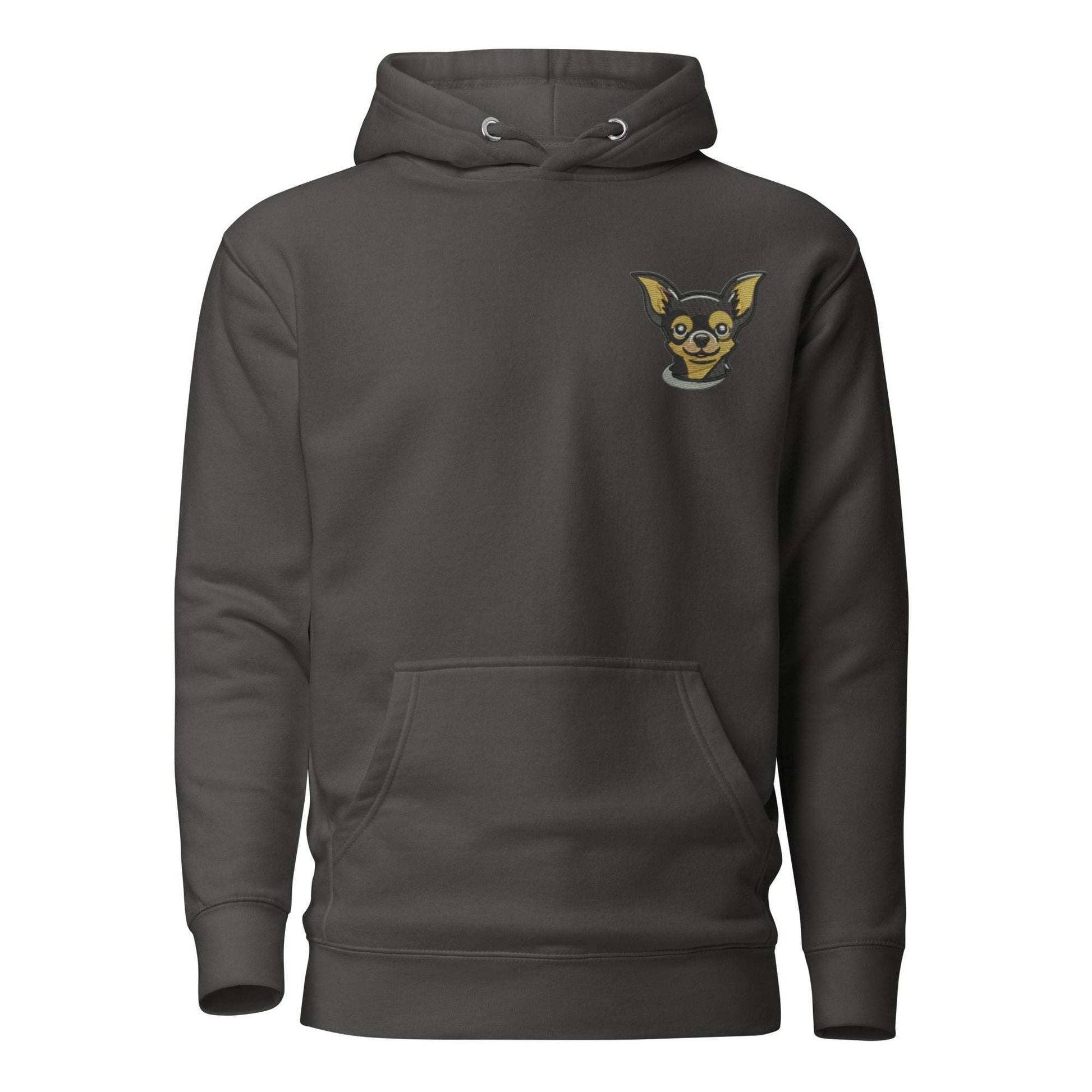Chihuahua Dog Embroidery Premium Unisex Hoodie