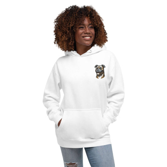 Pitbull Dog Embroidery Premium Unisex Hoodie