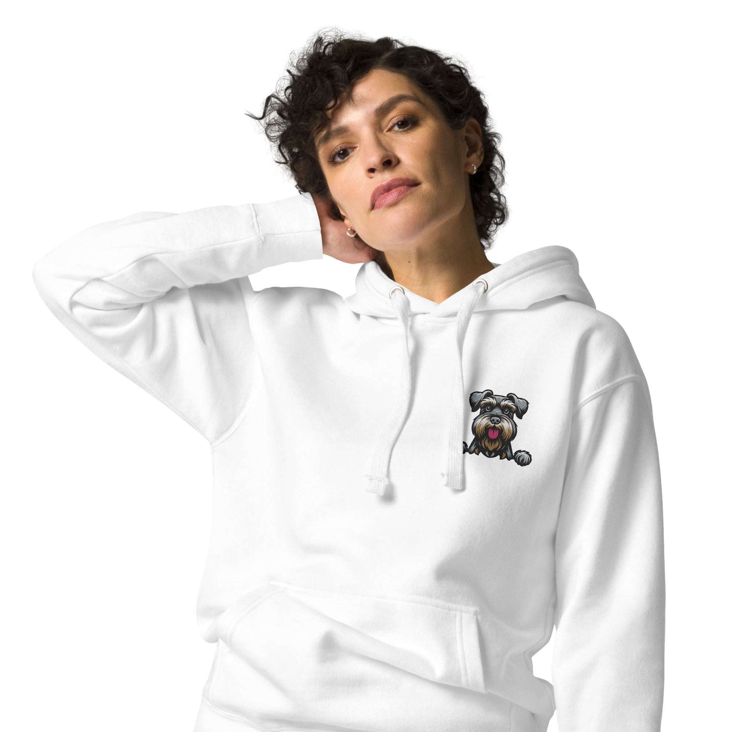 Schnauzer Hoodie - Premium Unisex Embroidered Streetwear with Pocket