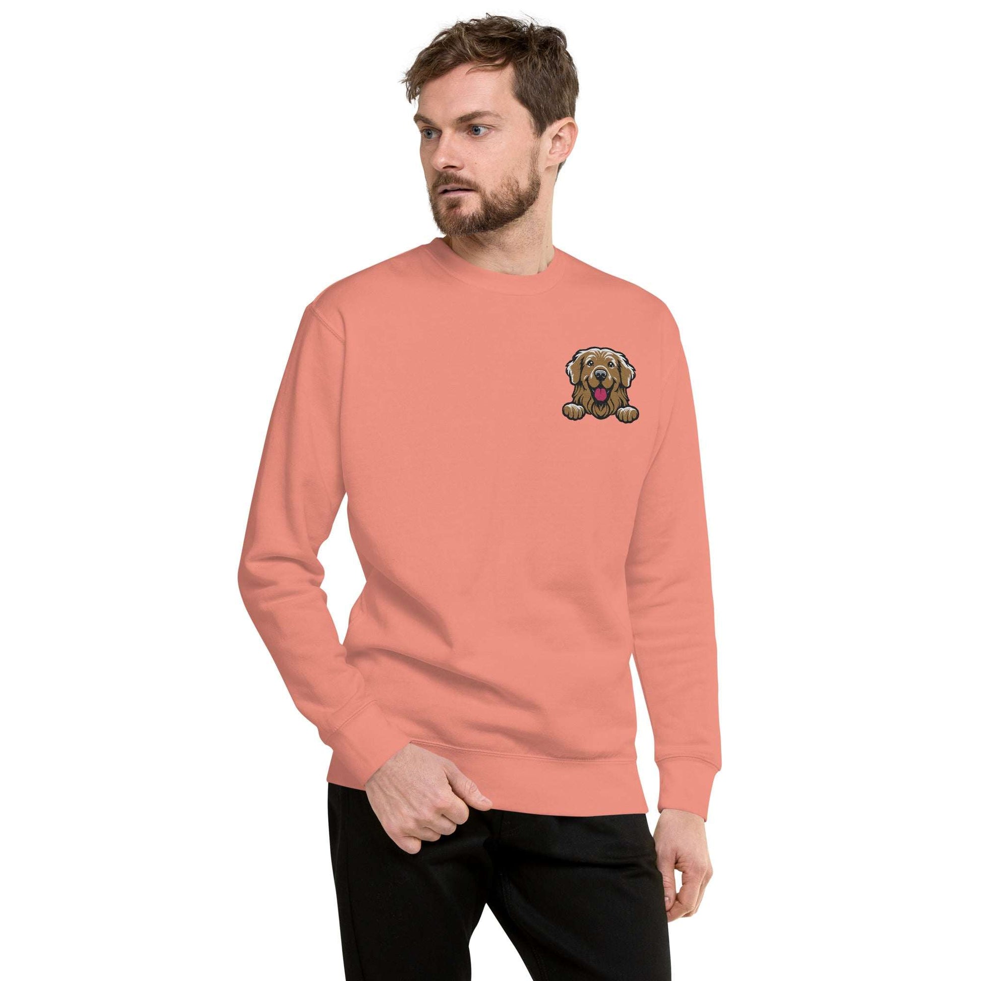 Golden Retriever Sweatshirt pink