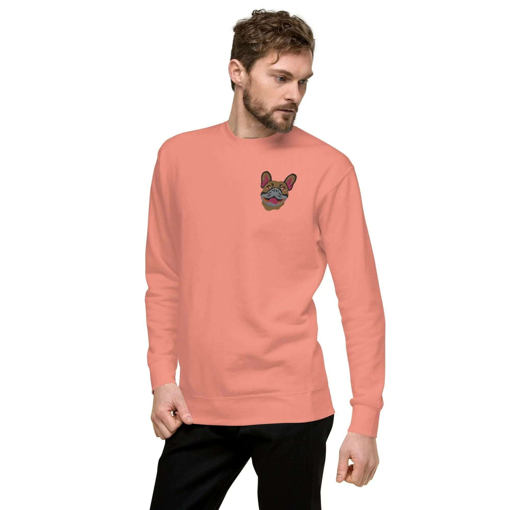 French Bulldog Unisex Premium Sweatshirt.