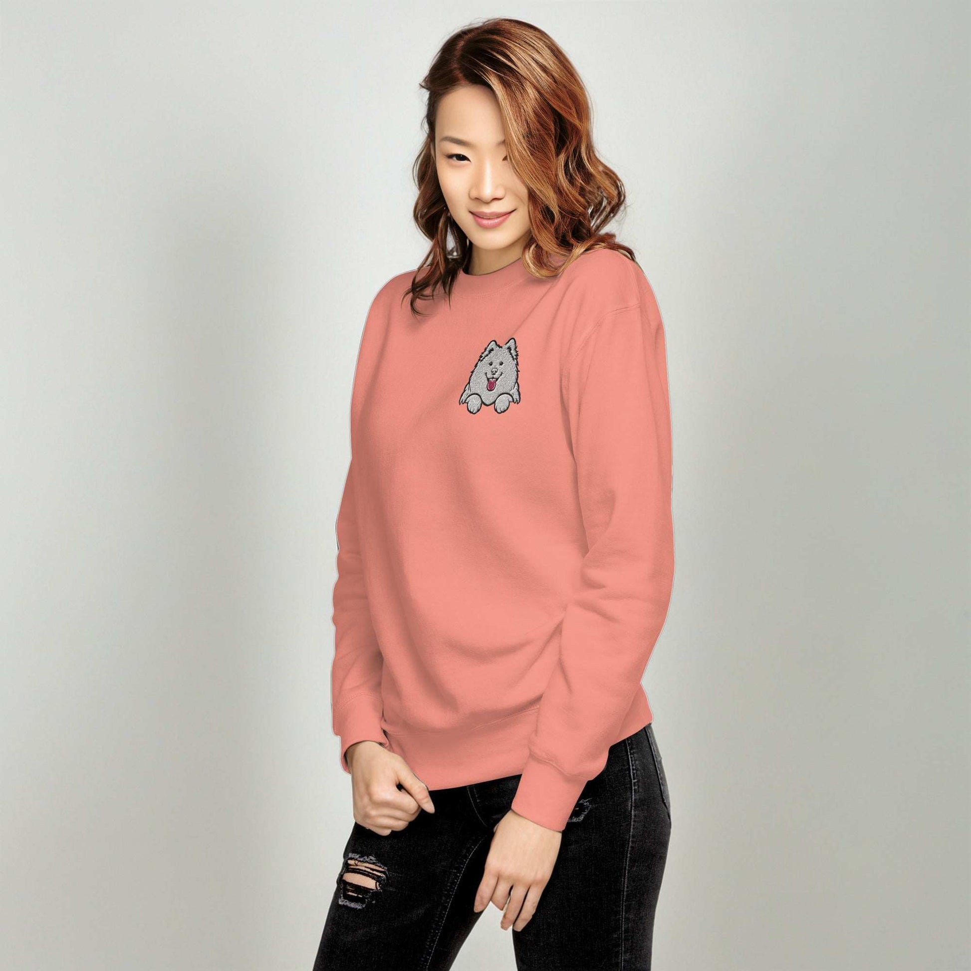 Pomeranian Samoyed Embroidery Sweatshirt - Premium Unisex Streetwear