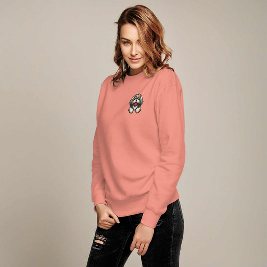 Shih Tzu Embroidery Premium Unisex Sweatshirt