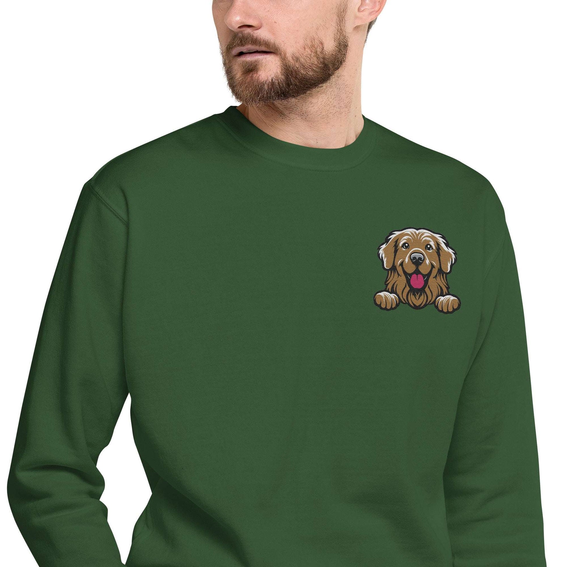 Golden Retriever Sweatshirt green