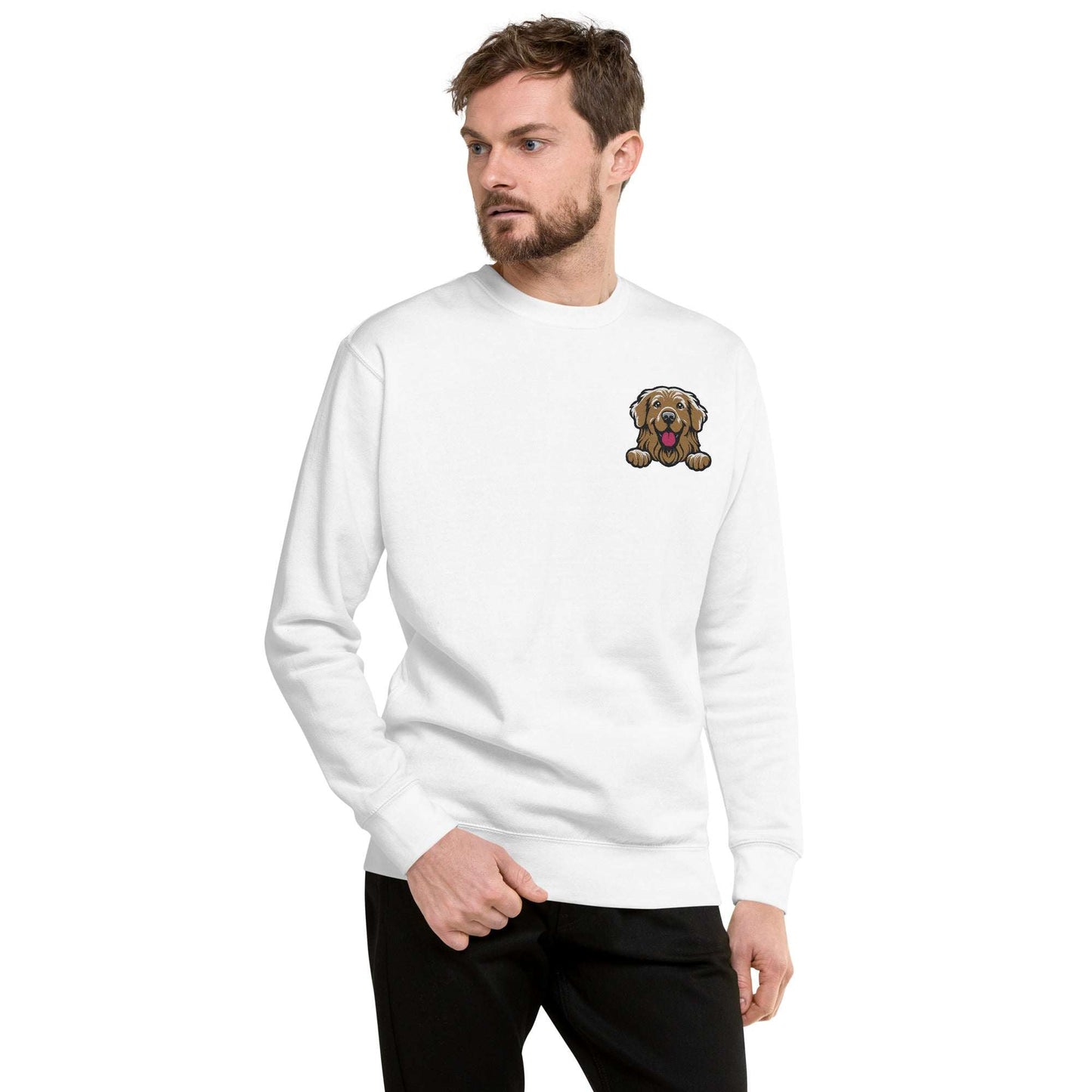 Golden Retriever Sweatshirt white