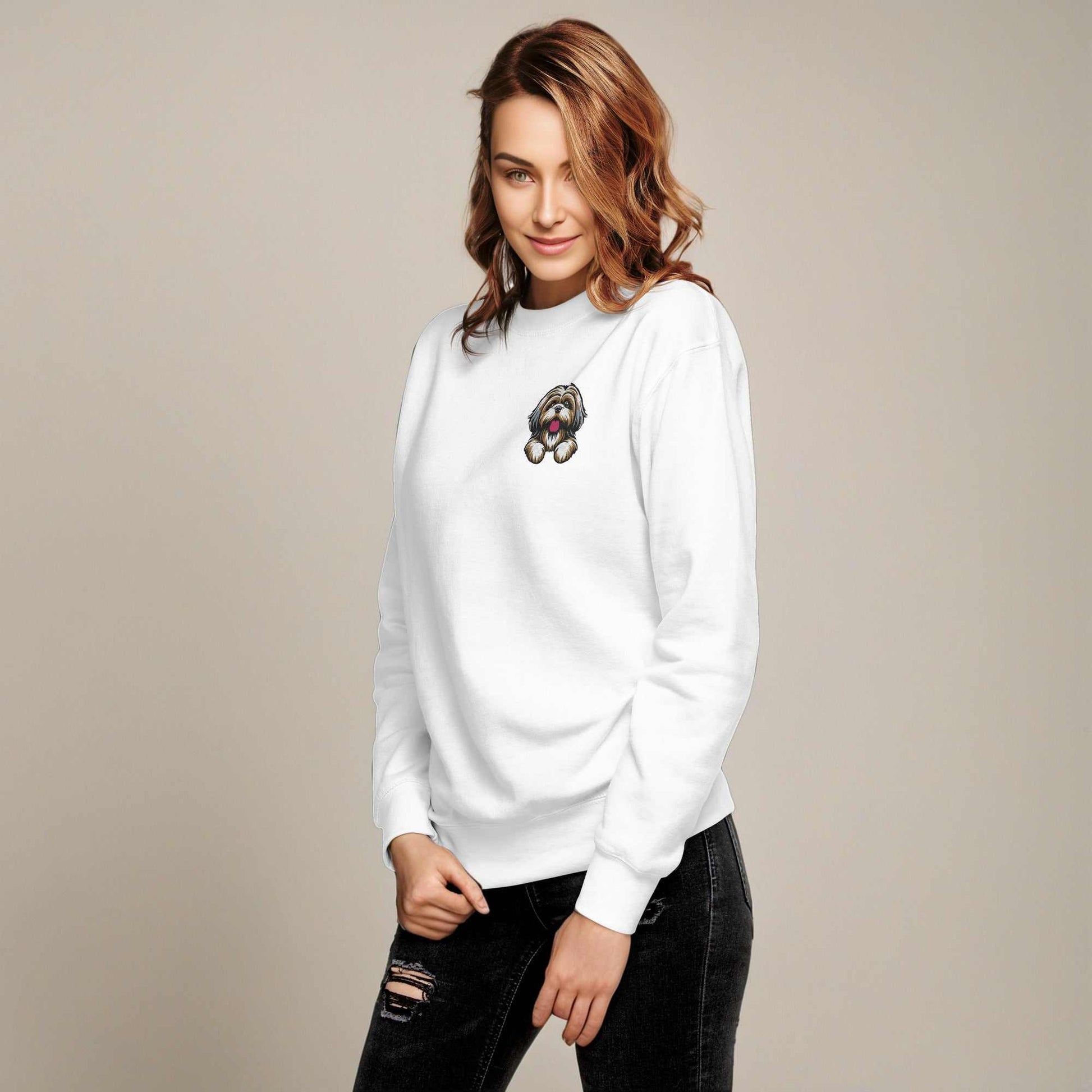 Shih Tzu Sweatshirt White